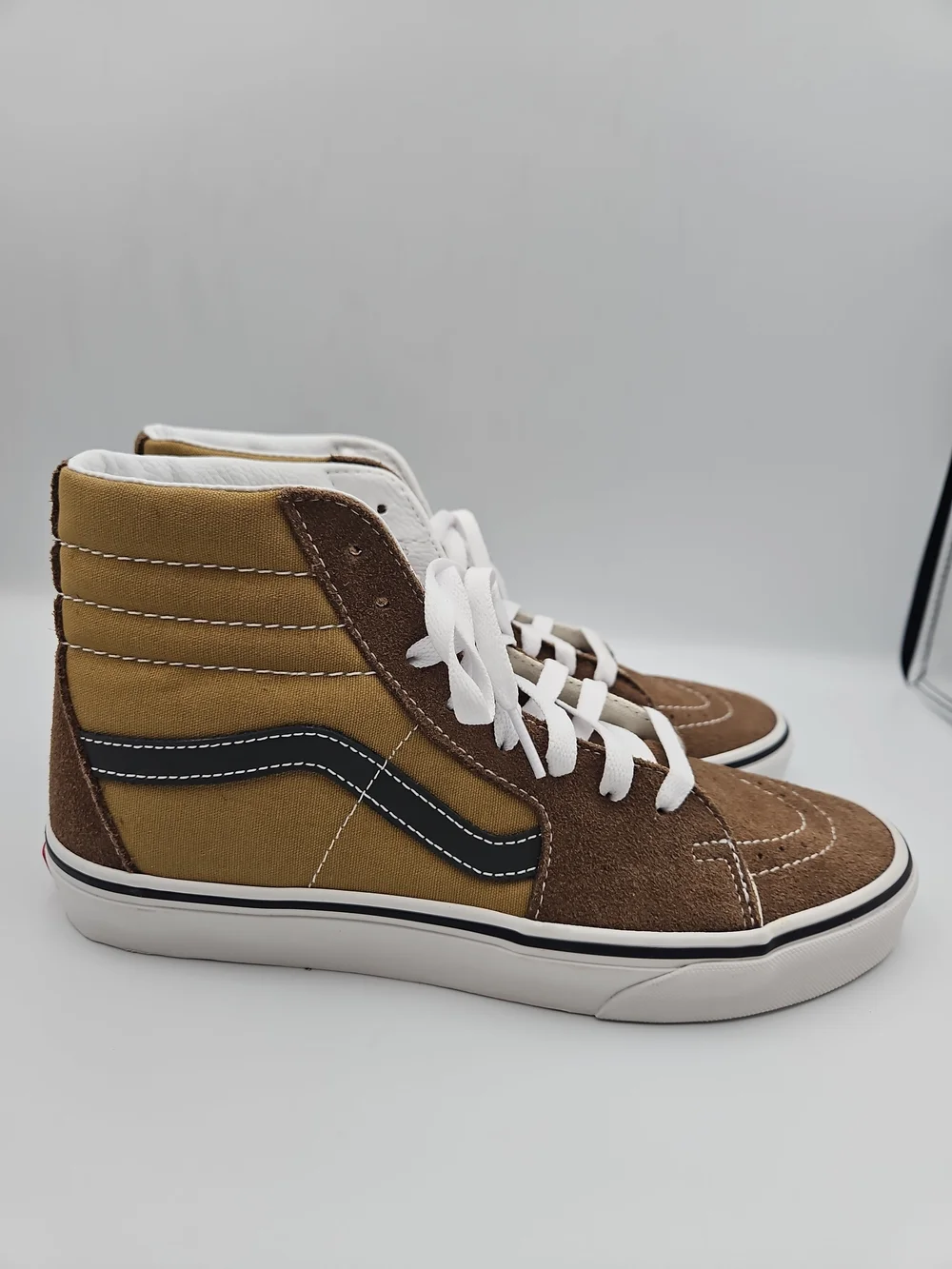 Vans High Top Sneakers Brown and Tan
